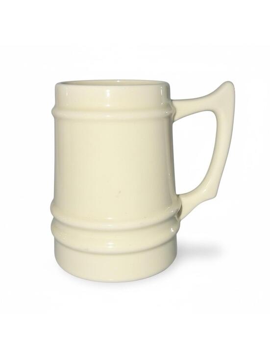 Other - Vintage Ivory Beer Stein Heavy Ceramic German Style Pub Mug Blank